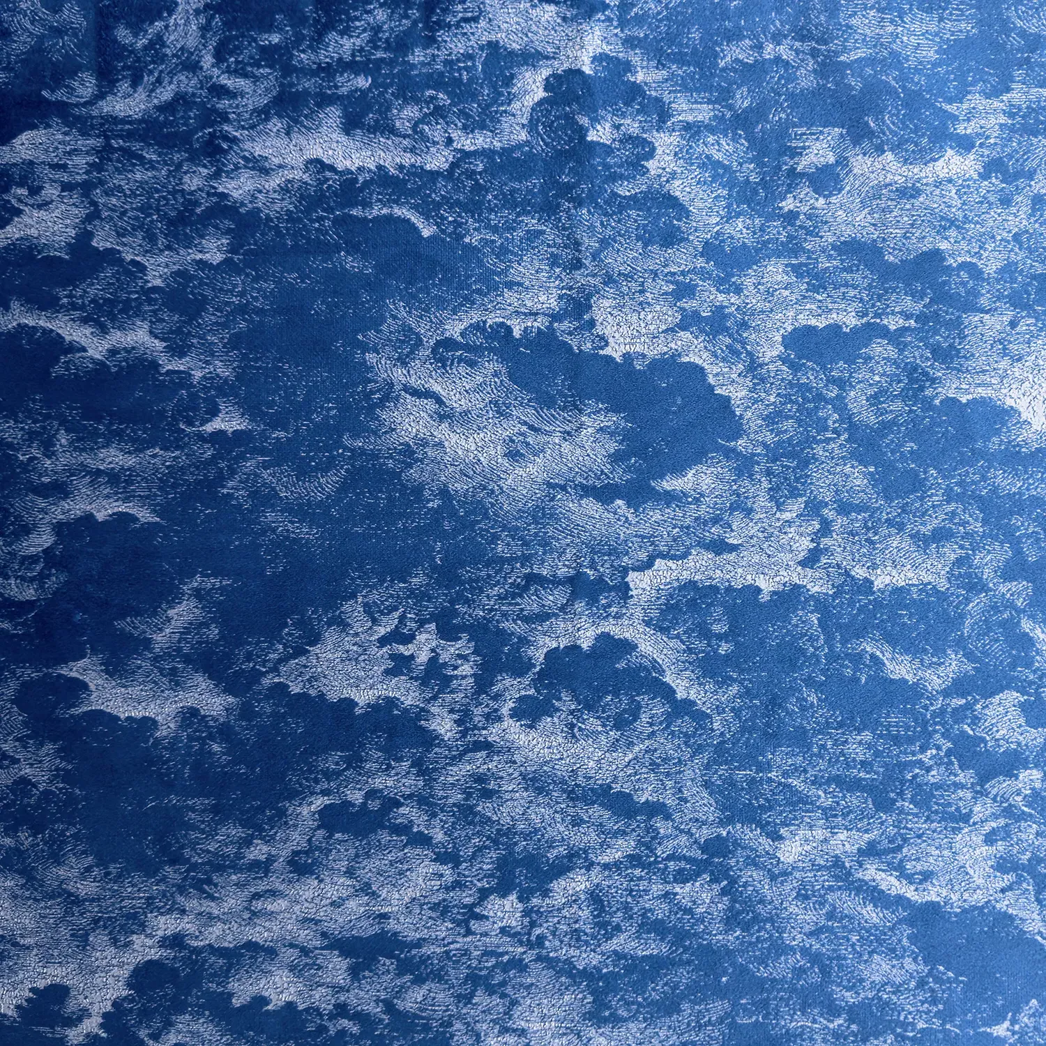 Avalon Embossed Velvet Azure