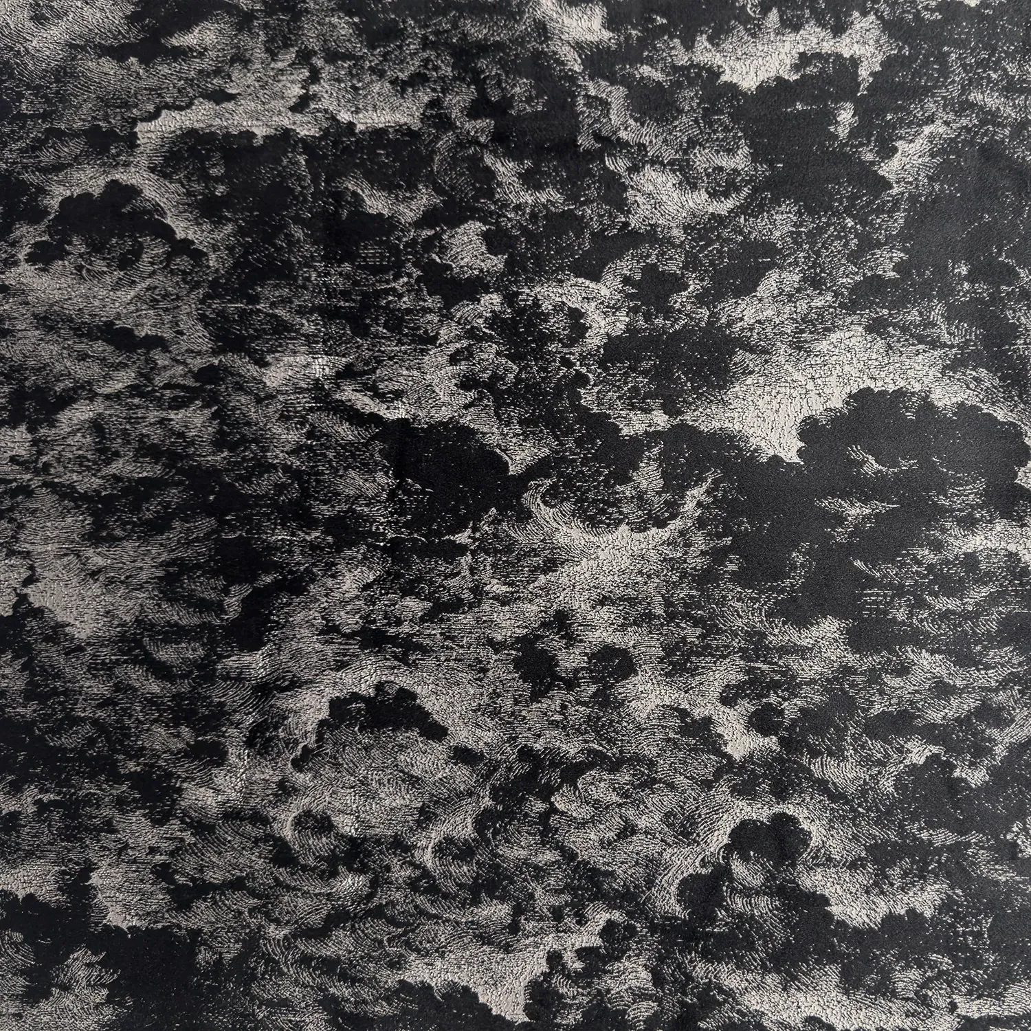 Avalon Embossed Velvet Ebony