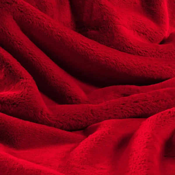 Soft Faux Fur, Red