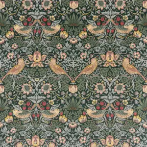 heritage printed velvet, forest