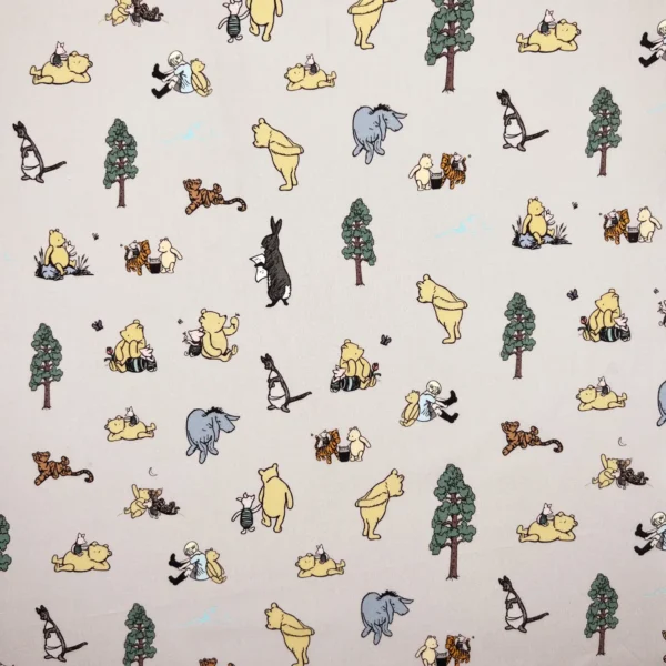Winnie & Friends Percale Cotton, Taupe