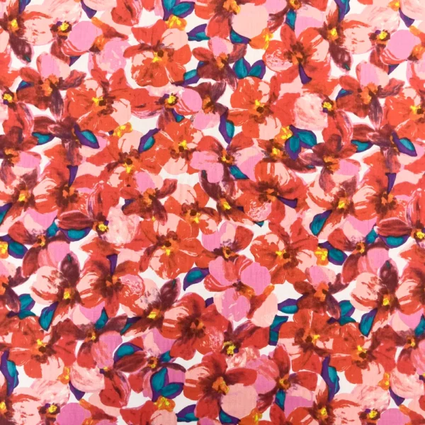 Pima Cotton Lawn, Hibiscus